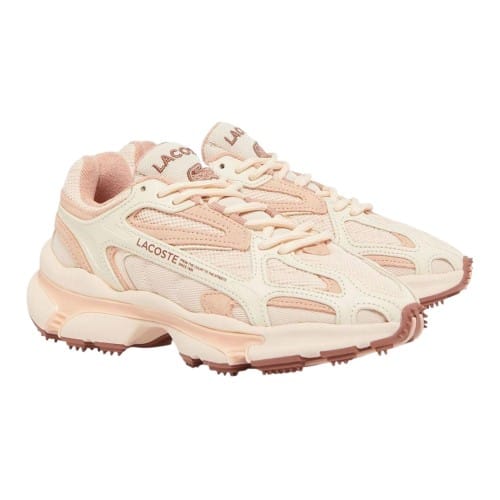 Lacoste Dames/Dames L003 2K24 Suède Hoge Zool Trainers (Roze)