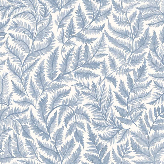 Boråstapeter Vliesbehang 7790 - Adorn - Botanisch Blauw - 53cm x 10.05m