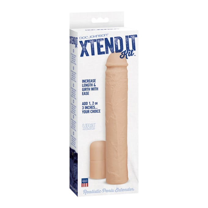 Doc Johnson UR3 sleeve Xtend It Kit beige - 23,11 cm