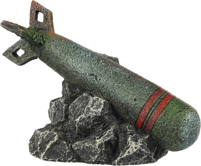 Aqua Della Leger Torpedo - Aquarium - Ornament - 12.9x7x10 cm