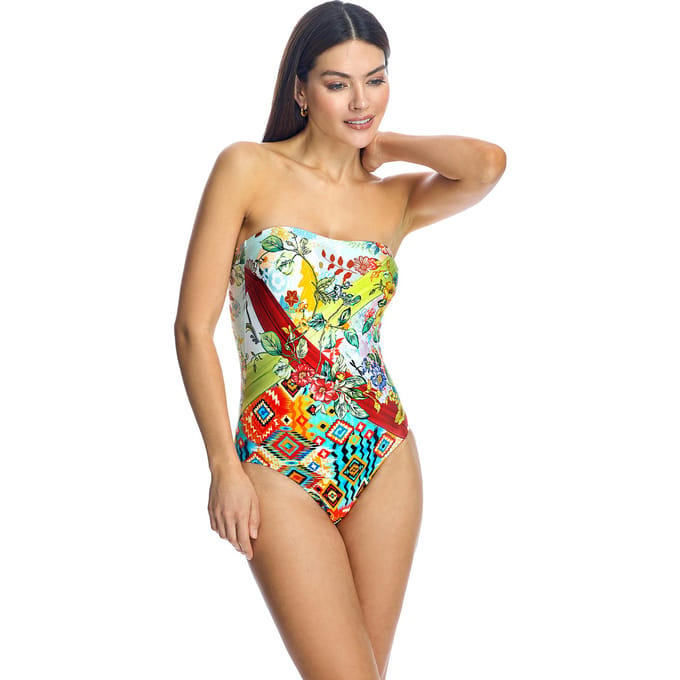 Bandeau badpak W240987 vrouwen