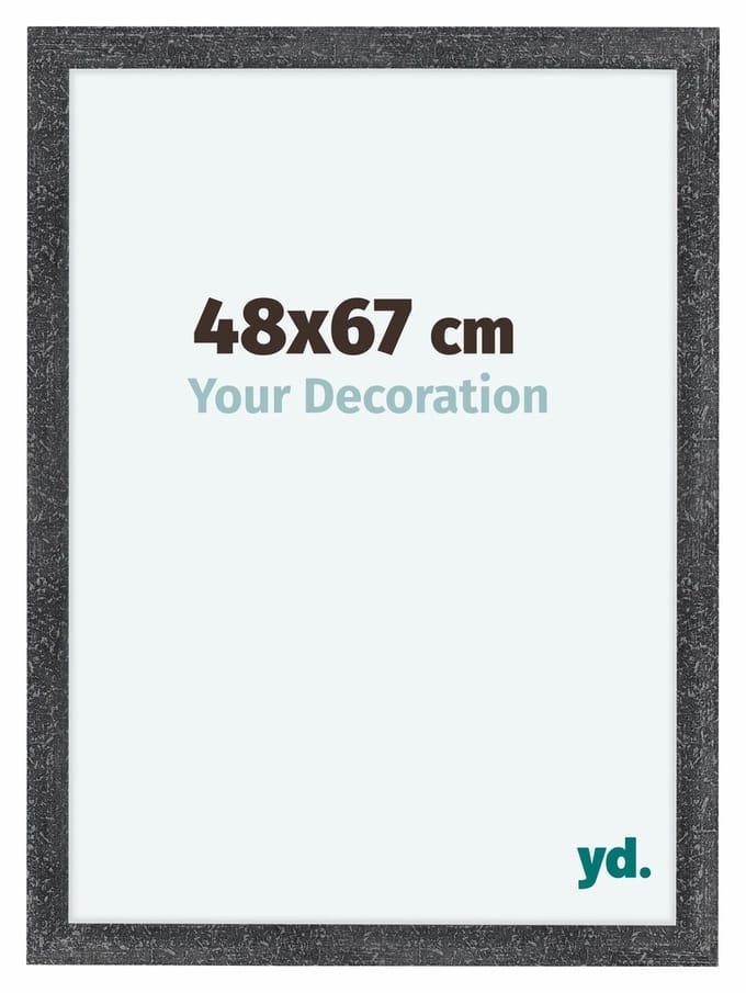 Your Decoration - Fotolijst 48x67 cm - MDF - Grijs Geveegd - Como