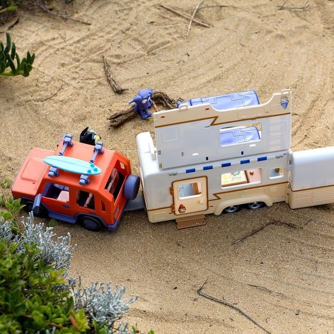 BLUEY - Bluey's 4WD Auto en Kampeeravonturen Deluxe Speelset