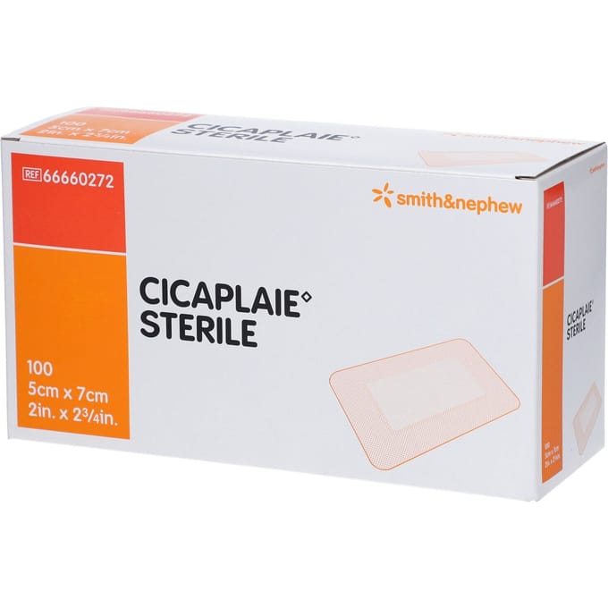 Cicaplaie Verband Steriel 5cm x 7cm 100 Pleister