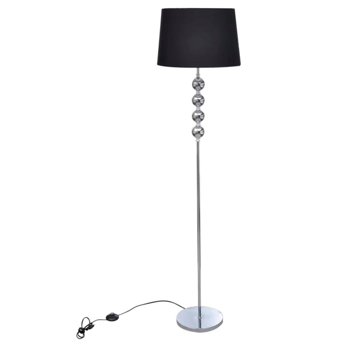 VidaXL Vloerlamp Eleganza - Zwart, 380 mm kap
