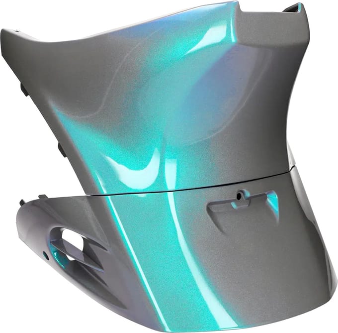 Motorscherm kappenset Piaggio Zip SP Cameleon Silver grey to green and purple