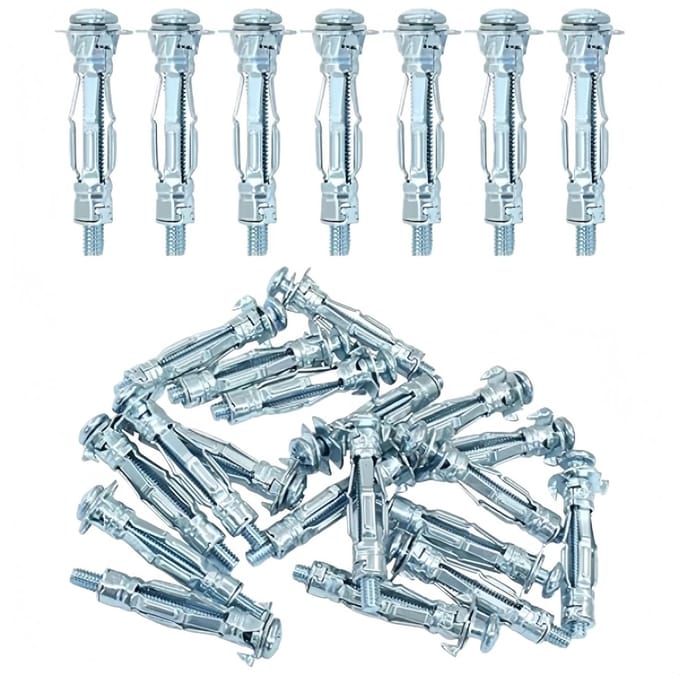 Expansiebout Schroef - Muuranker Plug - Zware Bevestiging - Koolstofstaal Constructie - 4.2 cm Lengte