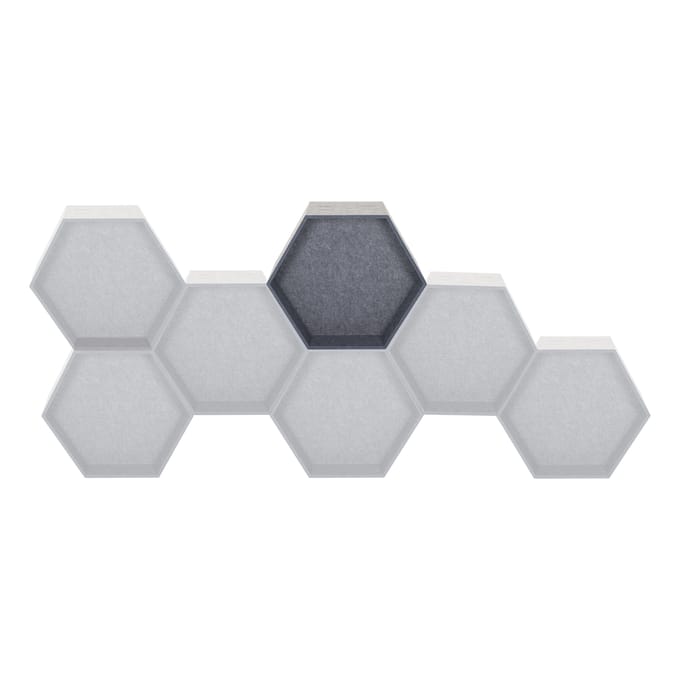 Akoestisch scheidingselement / geluidsdemper FLEXMIUT STORE B 36x54,5x25 modulair PET grijs hjh OFFICE