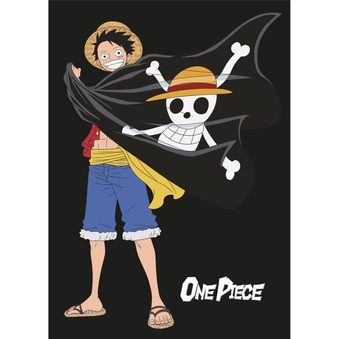 One Piece - Doodshoofd Vlag Polarfleece Deken (100x140cm)