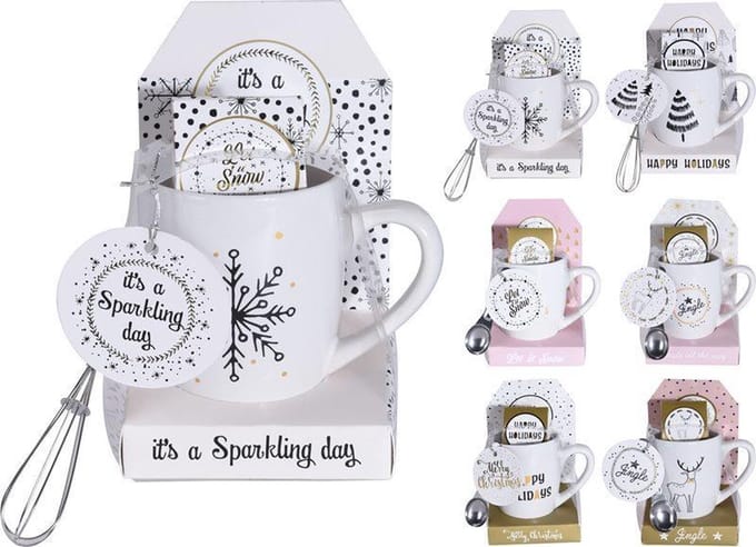 Drinkbeker geschenkset aardewerk (1 stuk) assorti