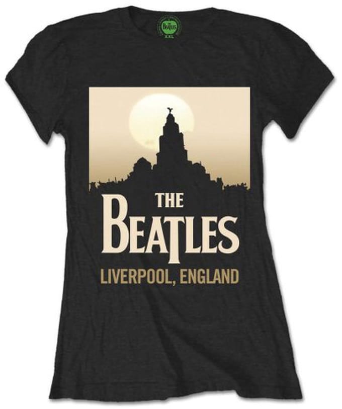 The Beatles - Liverpool, England Dames Tshirt - L - Zwart