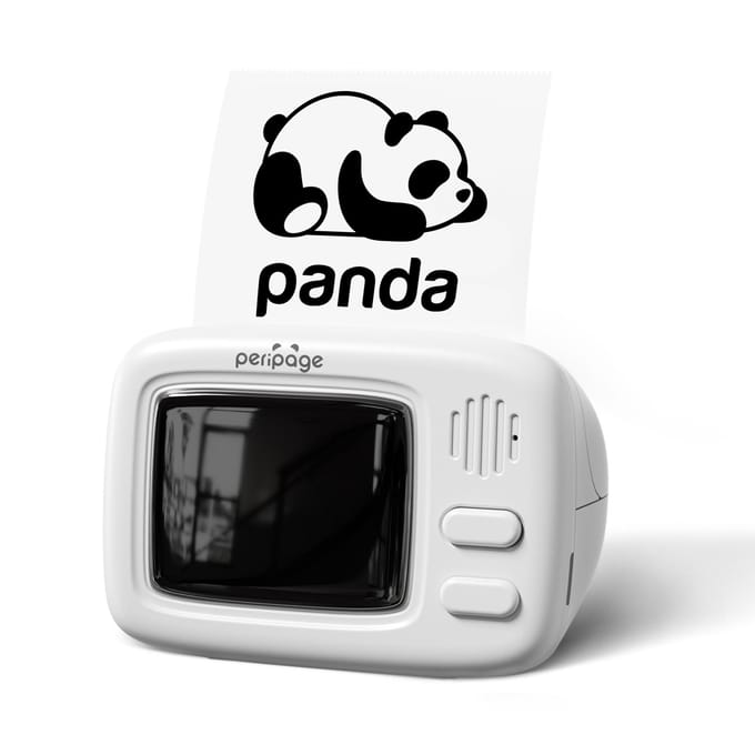 Peripage A2 Mini thermische printer Pocket Label Maker Alles in één BT Connect zelfklevende tag DIY-datum wit