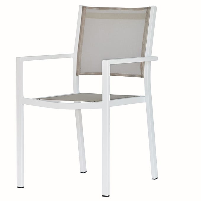 Fiam Fiam Aria Stapelfauteuil - wit / taupe