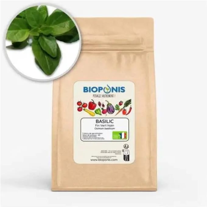 Voeding voor de moestuin Bioponis Basilic Fin Vert Nain (x5)