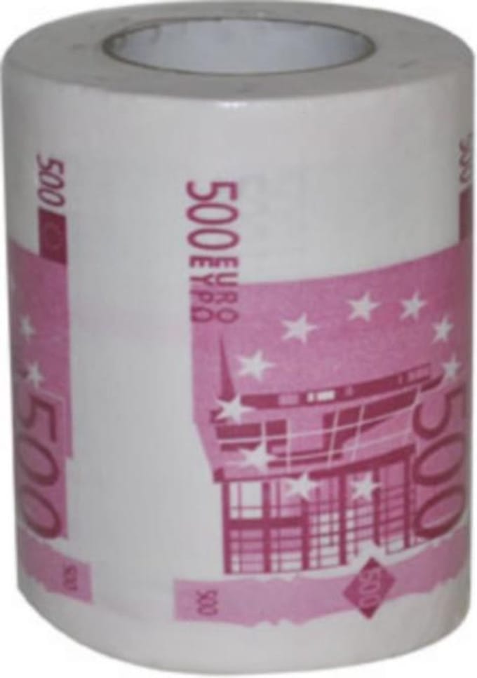 ESPA - WC papier 500 euro biljetten