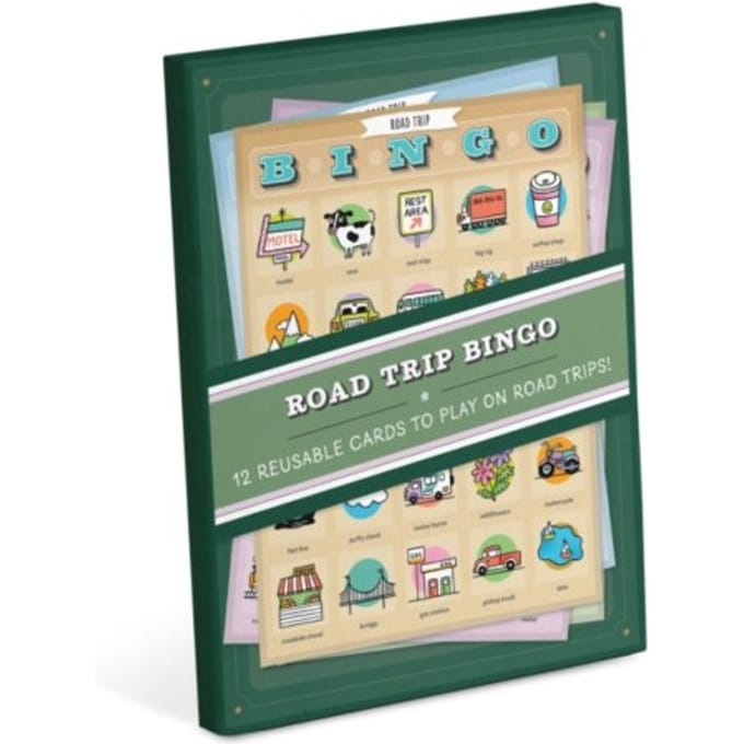 Knock Knock Roadtrip Bingo, 12 Reusable Cards For Road Trips - Knock Knock