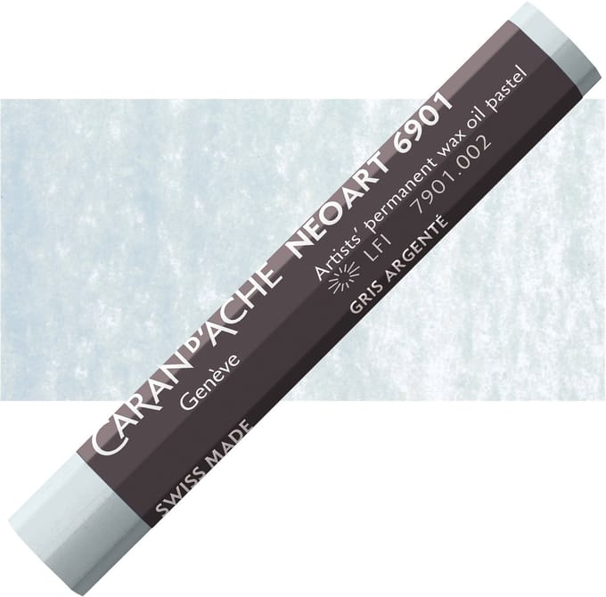 Caran d'Ache Neoart Permanent Wax Oliepastel - Silver Grey (002)