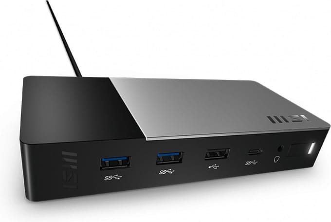 MSI USB-C Gen 2 - Laptop Docking Station - 150w - USB-C - Windows - Apple