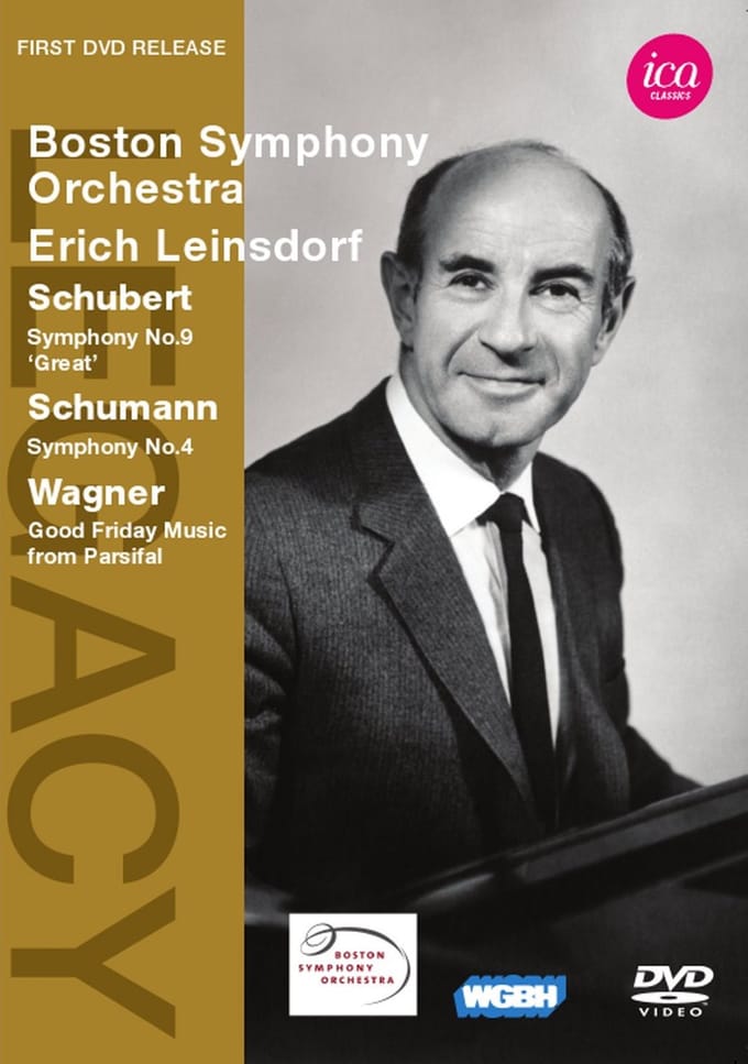 Boston Symphony Orchestra, Erich Leinsdorf - Schubert: Symphony No.9 | Schumann: Symphony No.4 | Wagner: Good Friday Music (DVD)