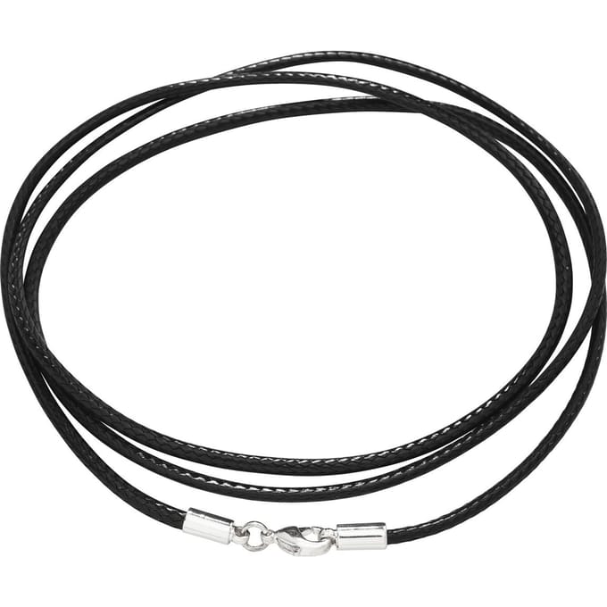 Katoenen ketting, zwart