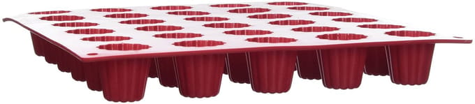 513107 siliconen Cannelé-vorm, rood
