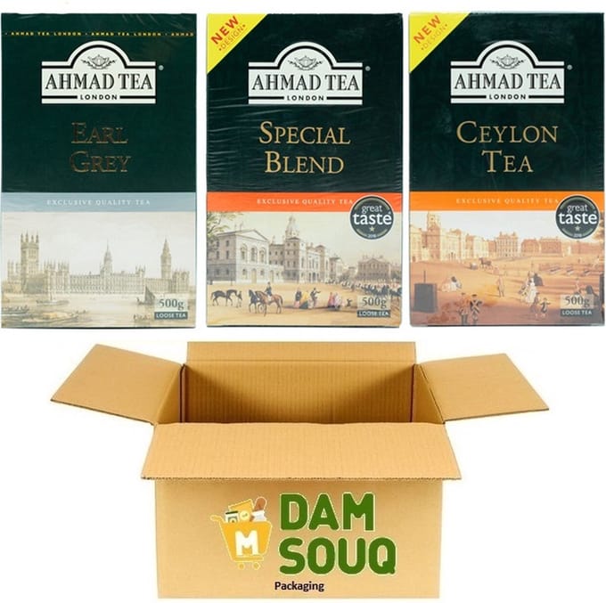 Losse Thee Mixpakket Ahmad Tea 3 soorten thee (Earl grey, special blend, ceylon) (3x 500 Gram)
