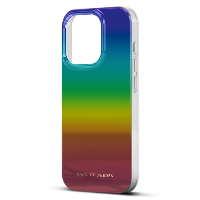 iDeal of Sweden Mirror Case geschikt voor Apple iPhone 14 Pro - Rainbow