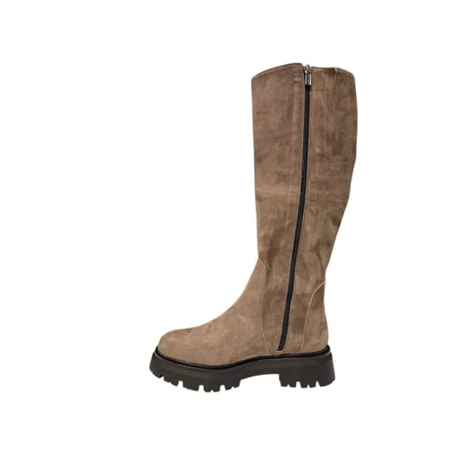 Gianluca Pisati Beige Suede Laarzen Dames - Beige - 42