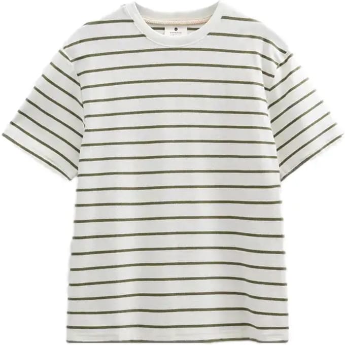 Anerkjendt Akvillads Seersucker T-Shirt wit