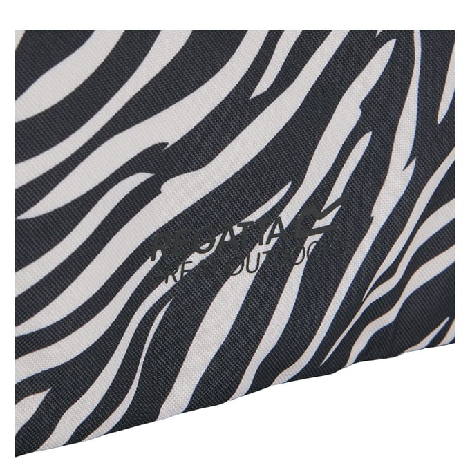 Regatta Boulder Zebraprint boodschappentas (Zwart/Wit)