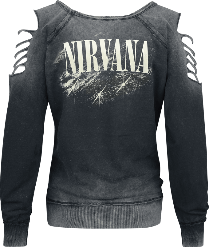 Nirvana Sweatshirts - Coloured Angels - M - voor Vrouwen - charcoal