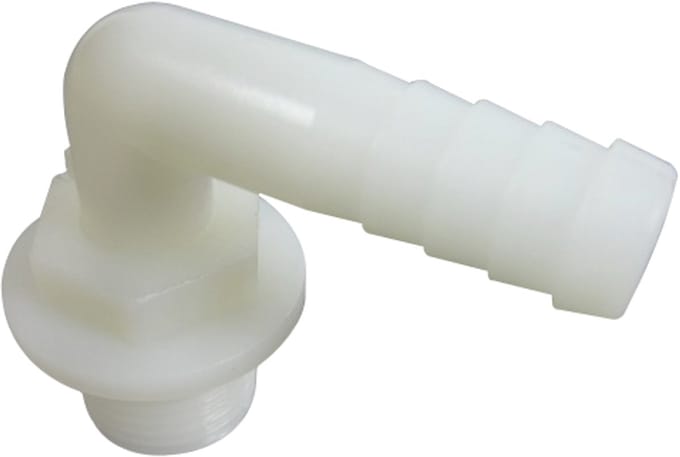 Tankaansluitstuk 1/2" - 90° slangaansluiting 13 mm