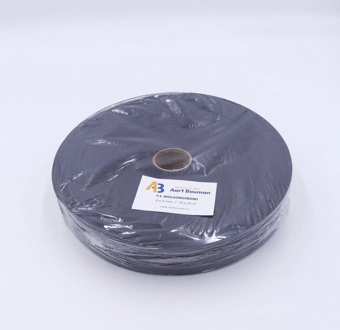 Glasband 6 x 3mm antraciet - pak 250m