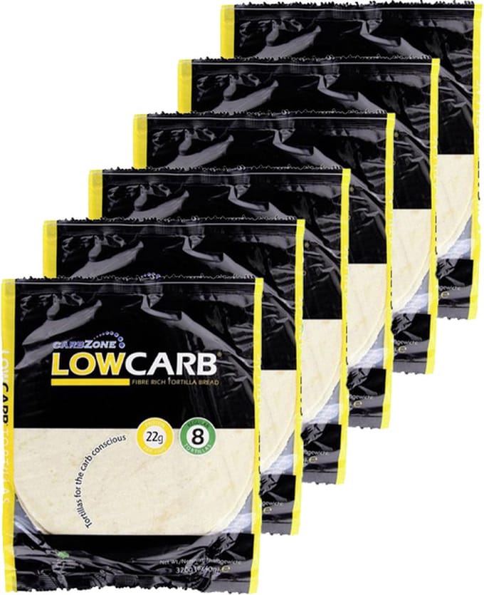 Carbzone | Tortilla's | Regular Size | 6 stuks | 6 x 40g