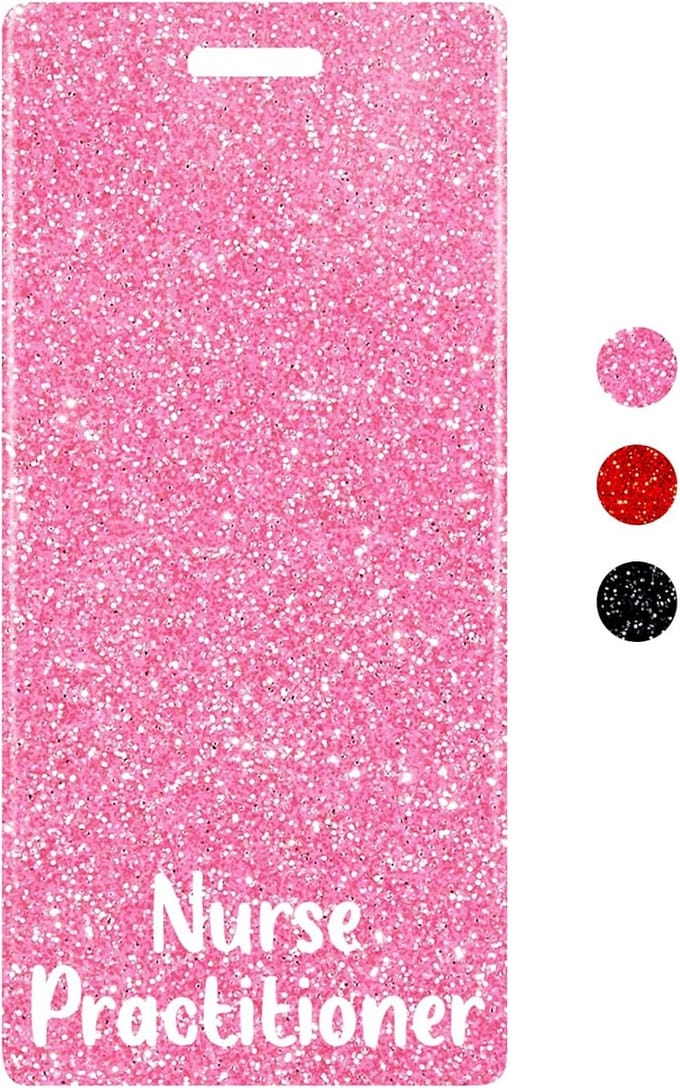Glitter Badge Buddy Kaart Houder voor Zorgprofessionals Verticaal ID