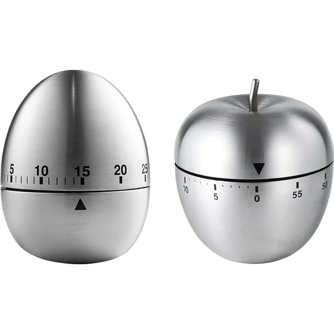 Keukentimer Ei Fruit Stijl Roestvrij Staal Stabiel 70 Decibel Waterdicht Kooktimer voor gray
