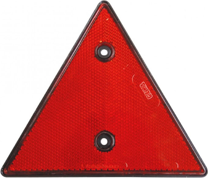 Reflector Driehoekig Rood