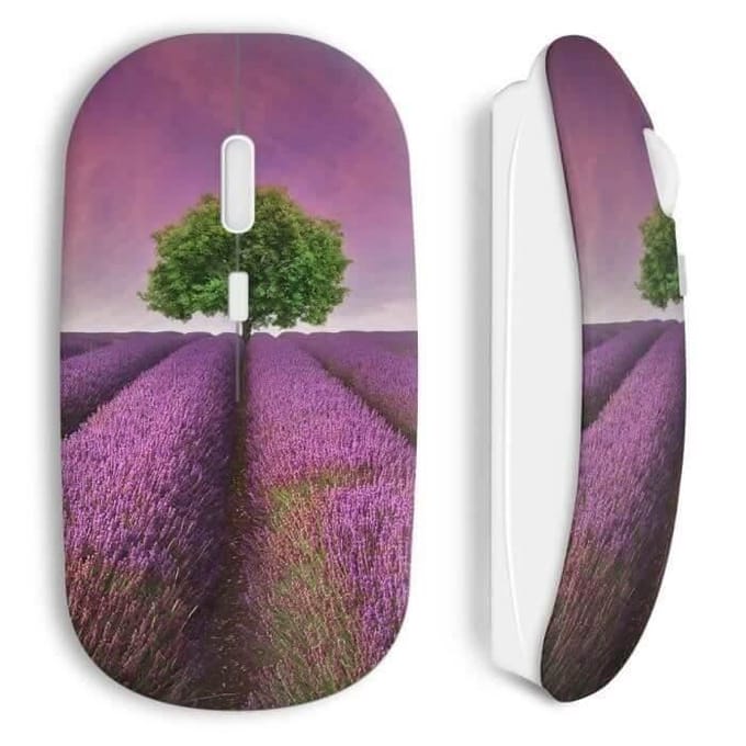 Souris sans fil Paysage lavande