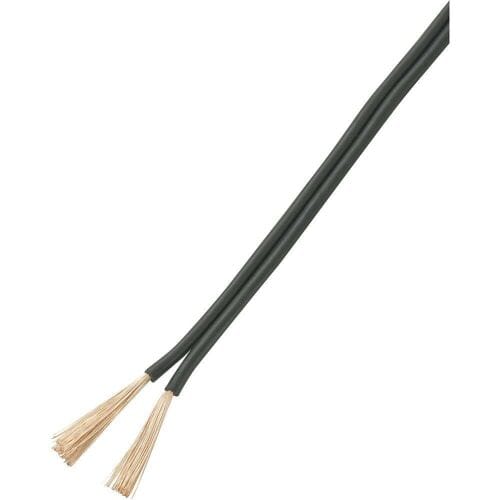 TRU COMPONENTS 93030c538 Draad 2 x 1.50 mm² Zwart 25 m
