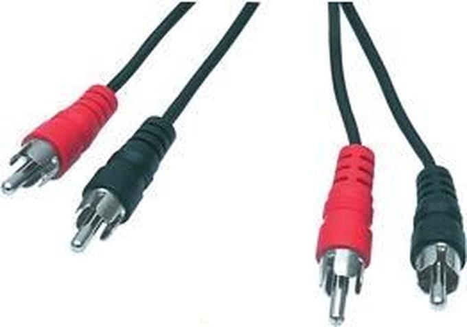 2x RCA mannelijk - 2x RCA mannelijk 5,00 m