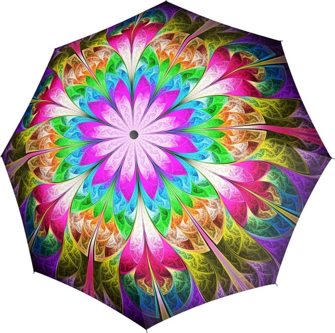 doppler Paraplu Fiber Flex AC Umbrella Caleido Veelkleurig