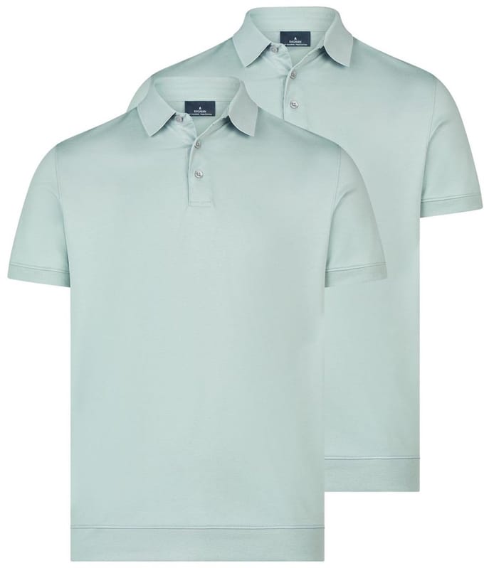 RAGMAN Heren poloshirt 2 pack Basic