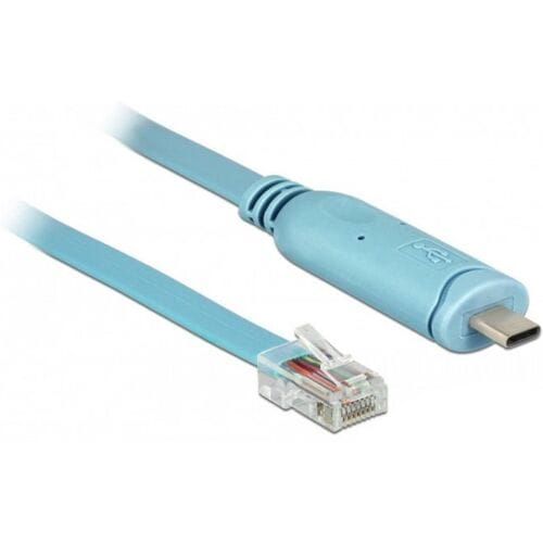Delock USB 2.0 Adapter [1x USB-C 2.0 stekker - 1x RJ45-stekker] 63914 3 m Voor consolepoort (router/switch)