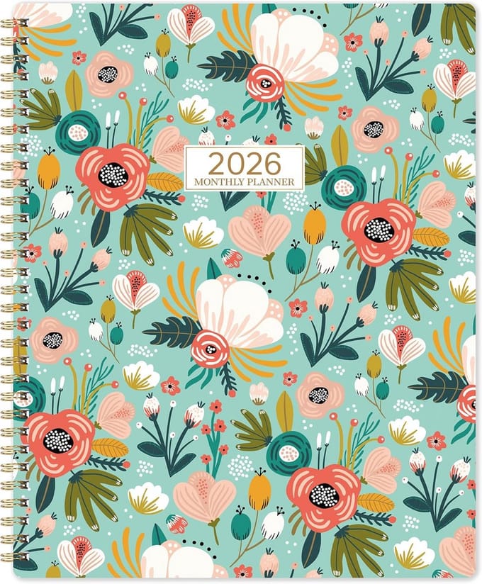 Grote Maandplanner 2025 met Tabbladen en Binnenzak
