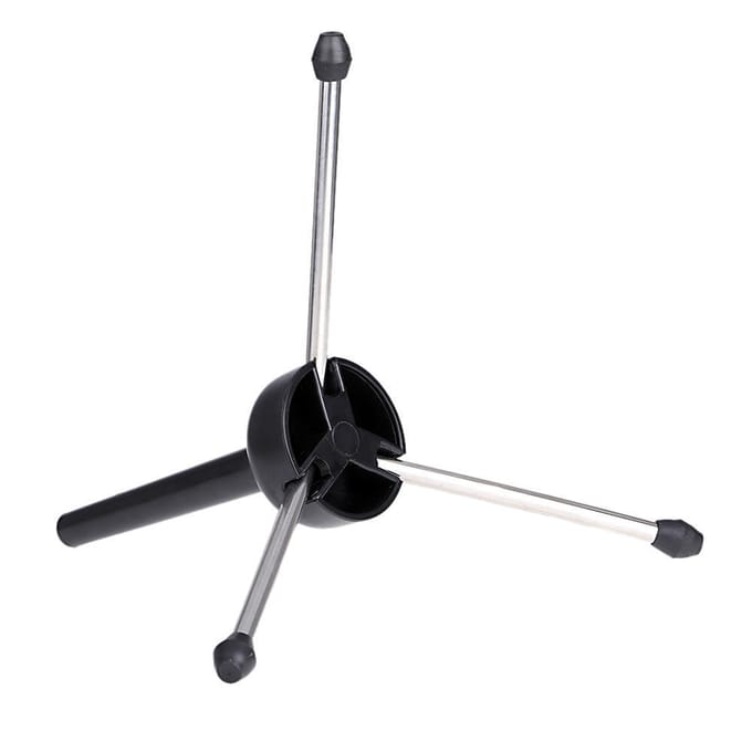 Statiefhouder standaard draagbaar opvouwbaar voor hobo fluit klarinet sax blaasinstrument black