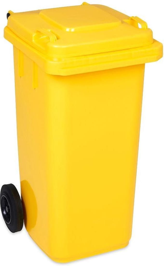 Kliko / mini container 120 liter - Geel