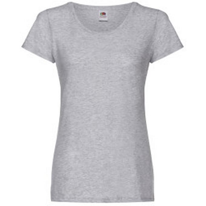 Fruit of the Loom Dames/Dames T-Shirt (Heide Grijs)