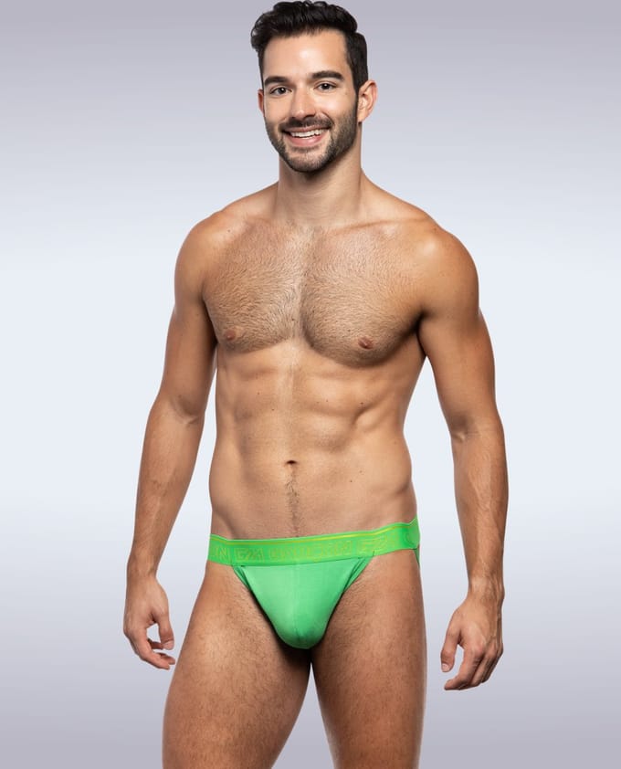 Garçon Jockstrap Green - MAAT M - Heren Ondergoed - Jockstrap voor Man - Mannen Jock