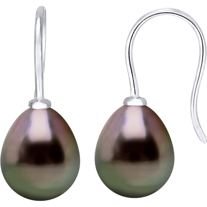 Oorbellen Hooks Tahitian Parels 8-9mm White Gold