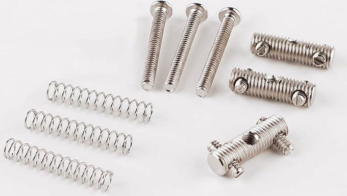 Brugzadel, Vintage Tele, threaded, chroom, set of 3
